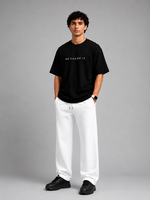 BLACK OVER SIZE T SHIRT