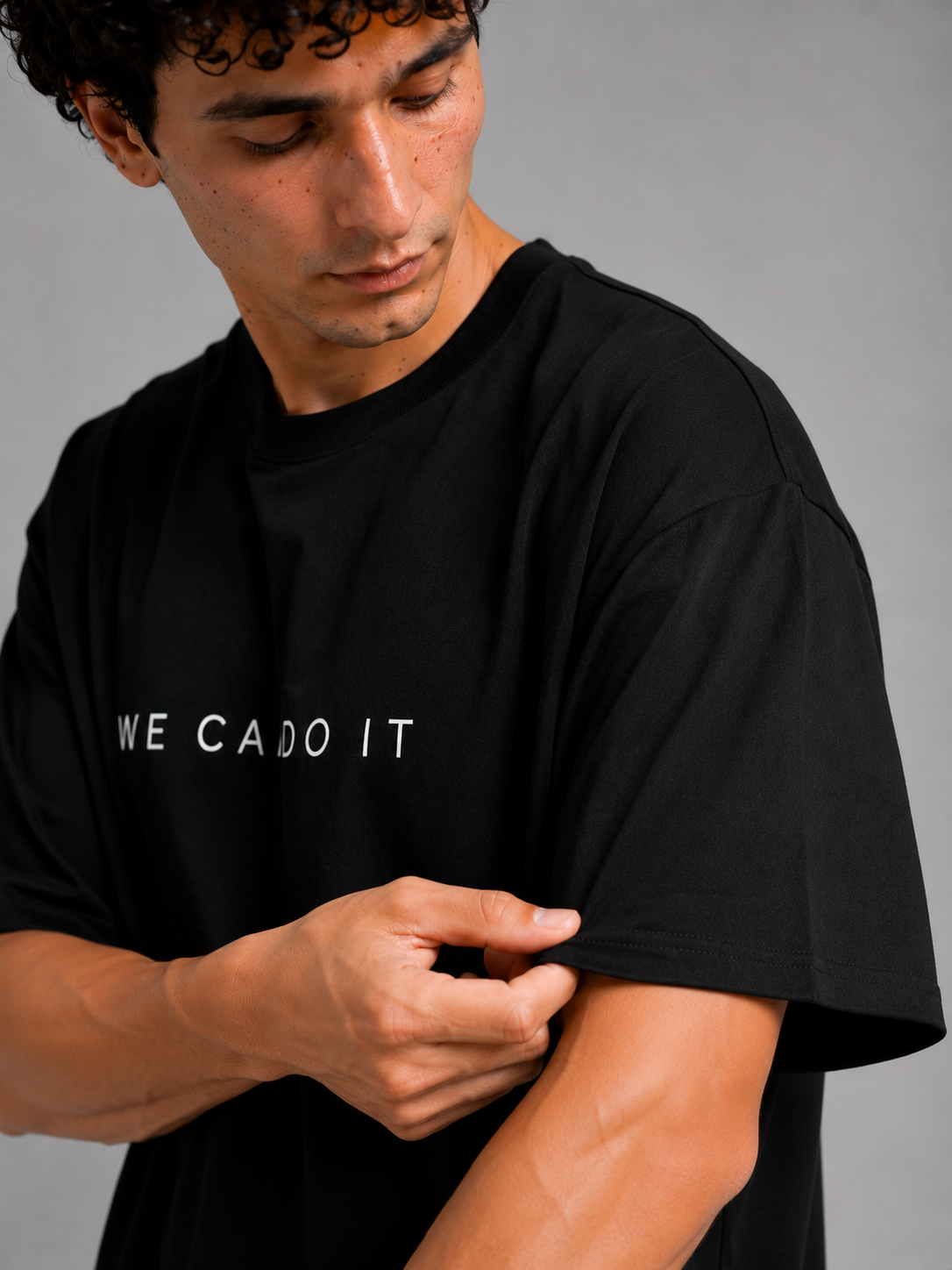 BLACK OVER SIZE T SHIRT