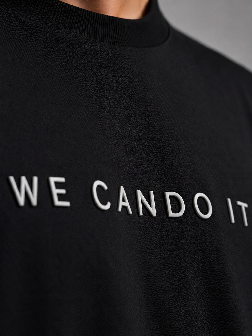 BLACK OVER SIZE T SHIRT